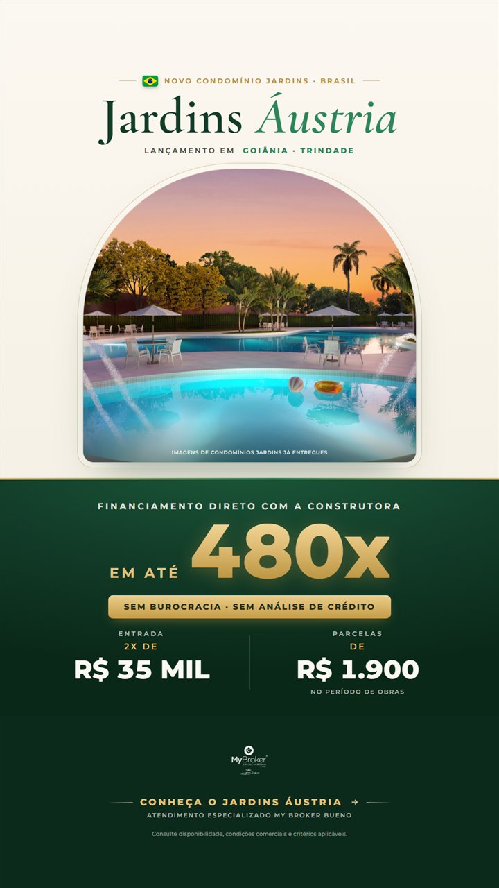 Criativo real de campanha de condomínio fechado