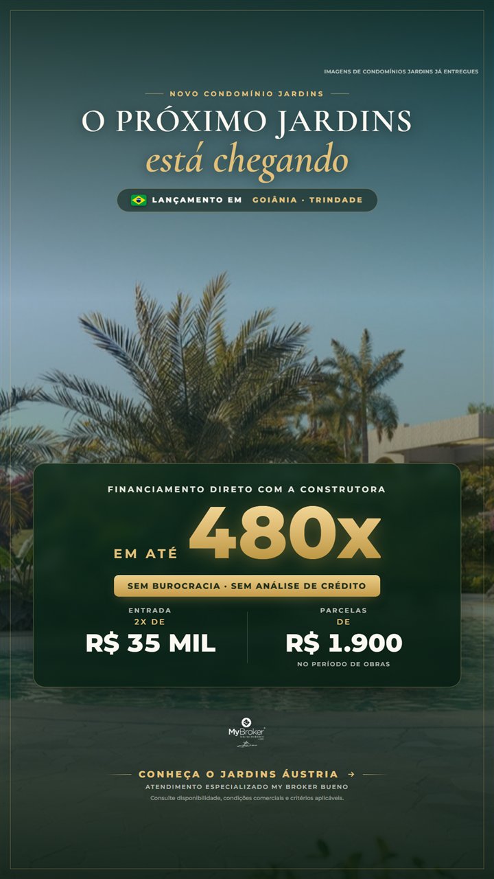 Criativo real de campanha de condomínio fechado