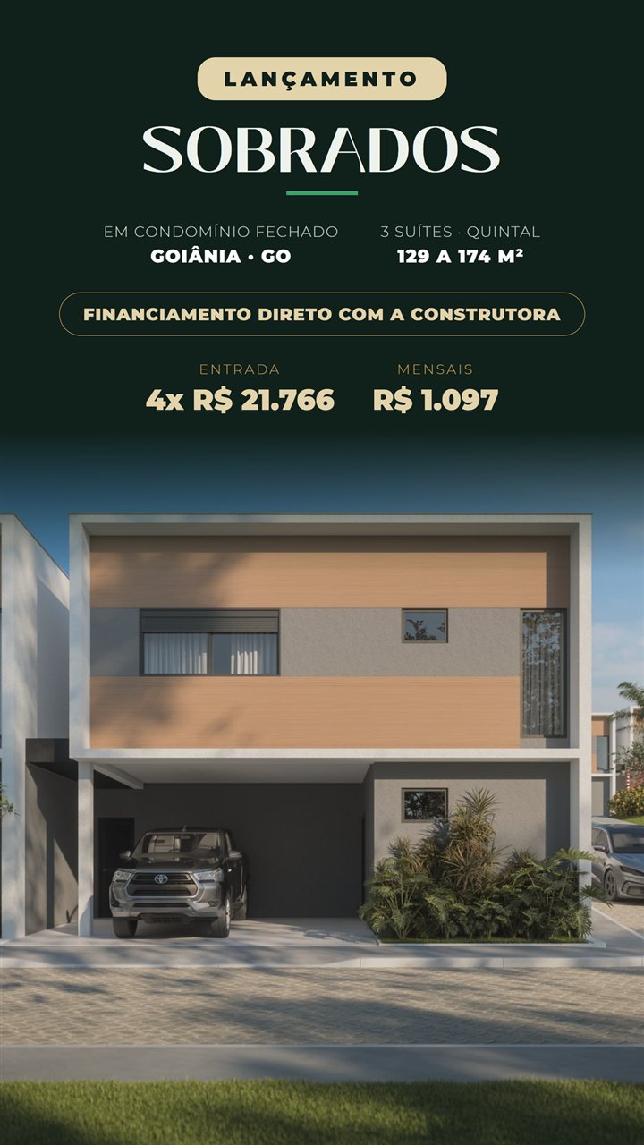 Criativo real de campanha de lançamento imobiliário
